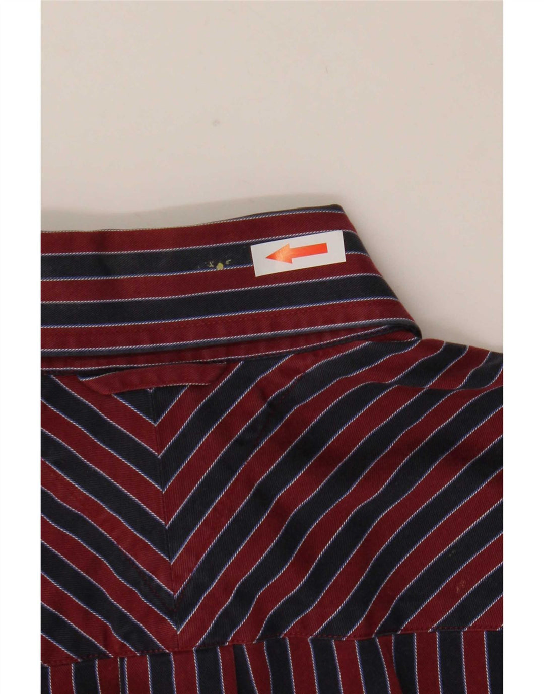 Мужская рубашка Tommy Hilfiger в маленькую красную полоску из хлопка