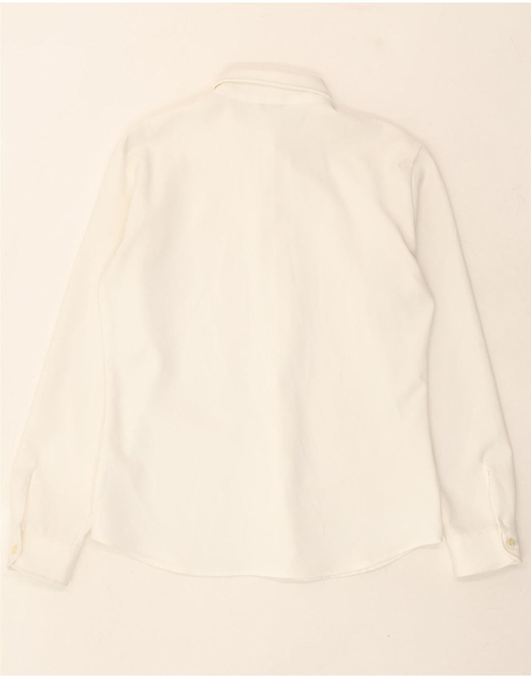 BENETTON Womens Shirt IT 44 Medium White Polyester Vintage Benetton and Second-Hand Benetton from Messina Hembry 