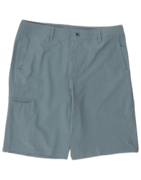 O'Neill Mens Cargo Shorts W34 Large Blue Polyester