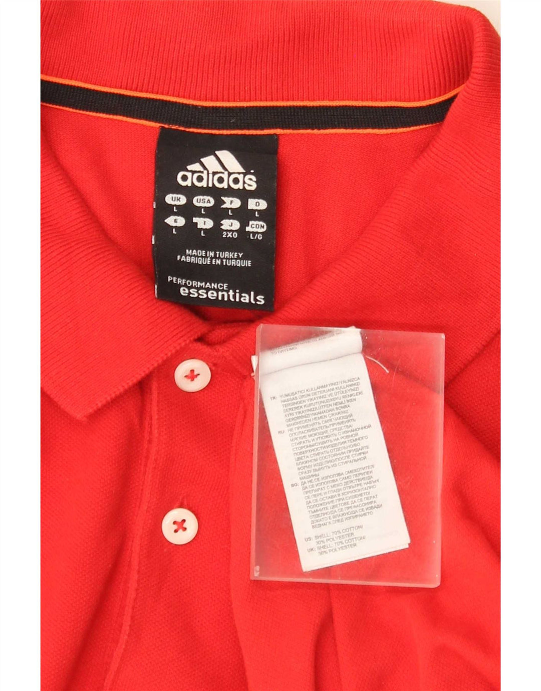 Мужская рубашка-поло Adidas Climalite, большая красная хлопковая