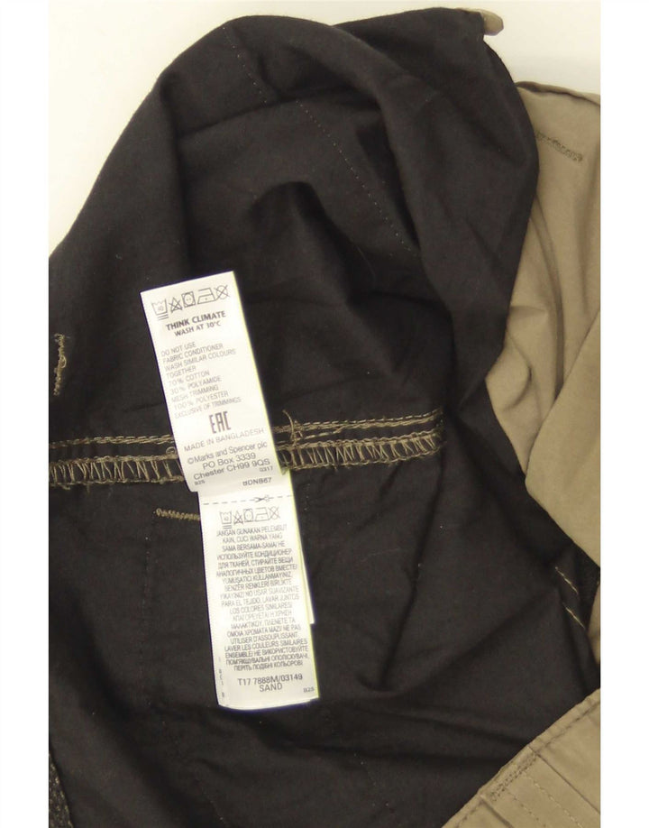 Мужские шорты карго Marks & Spencer W34, большие, цвета хаки, хлопок