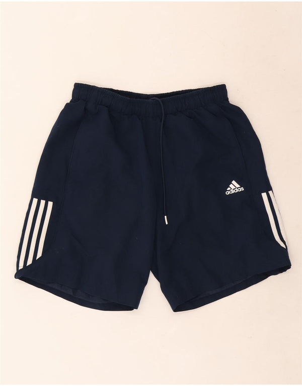 Мужские спортивные шорты Adidas Climalite, большие, темно-синие