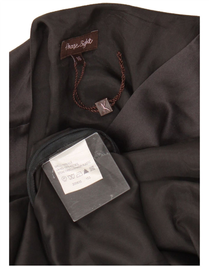 Женское платье А-силуэта без рукавов Phase Eight, Великобритания, 16, большой серый шелк