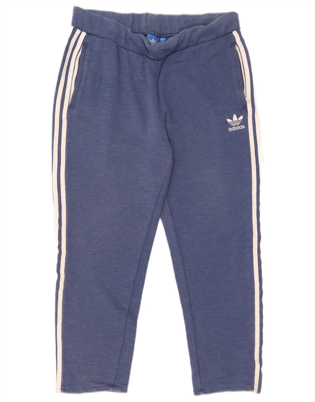 Женские спортивные брюки-капри Adidas UK 16, большой синий полиэстер