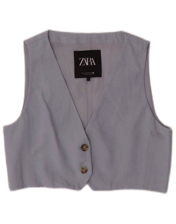Женский жилет Zara UK 12, средний синий