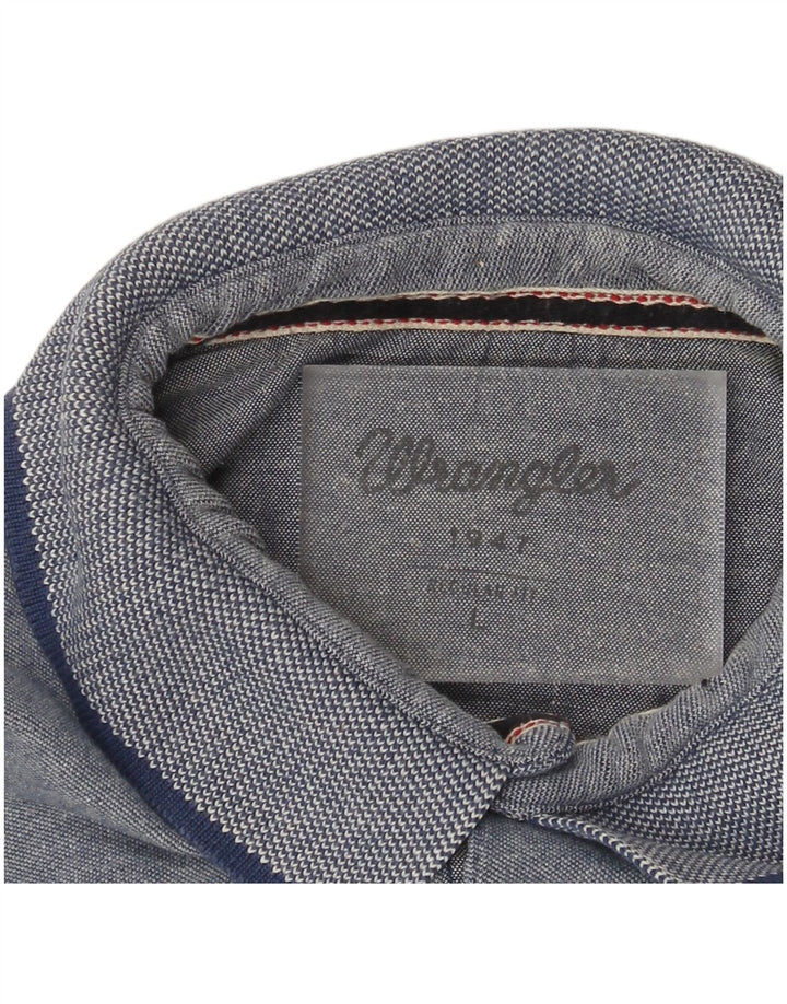 Мужская рубашка поло стандартного кроя Wrangler, большая синяя