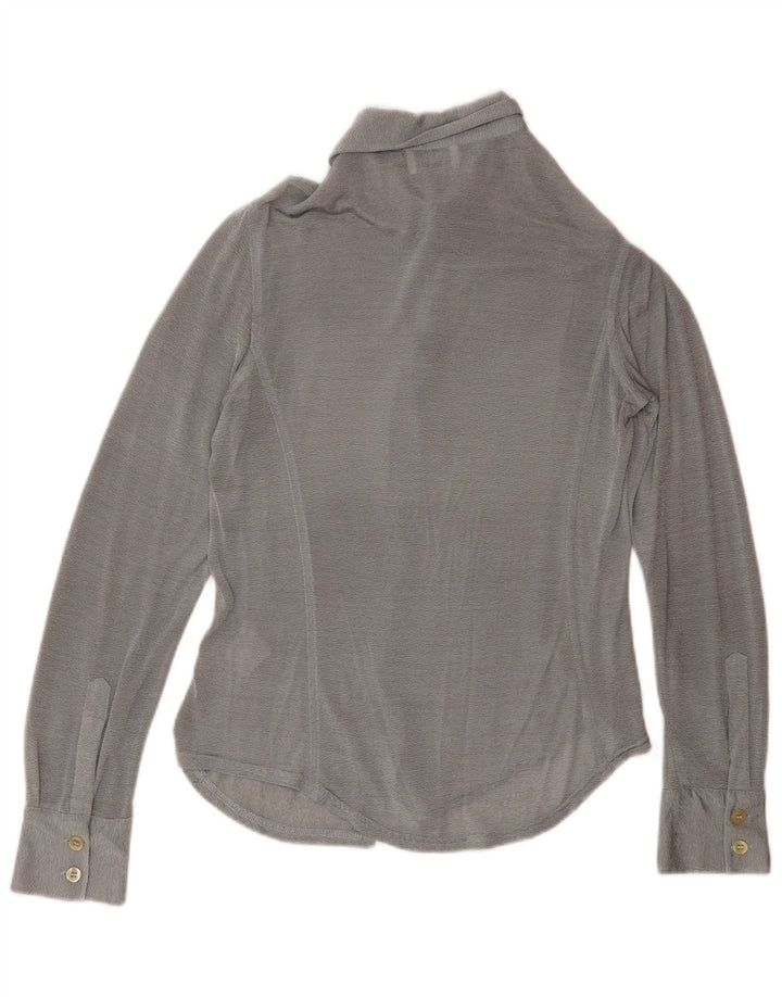 Женская рубашка Swish UK 14, большая серебристая