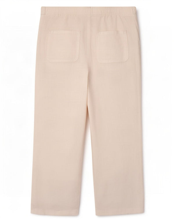 Женские широкие брюки чинос Marks & Spencer, Великобритания, 18 XL, W38, L27, белый лен
