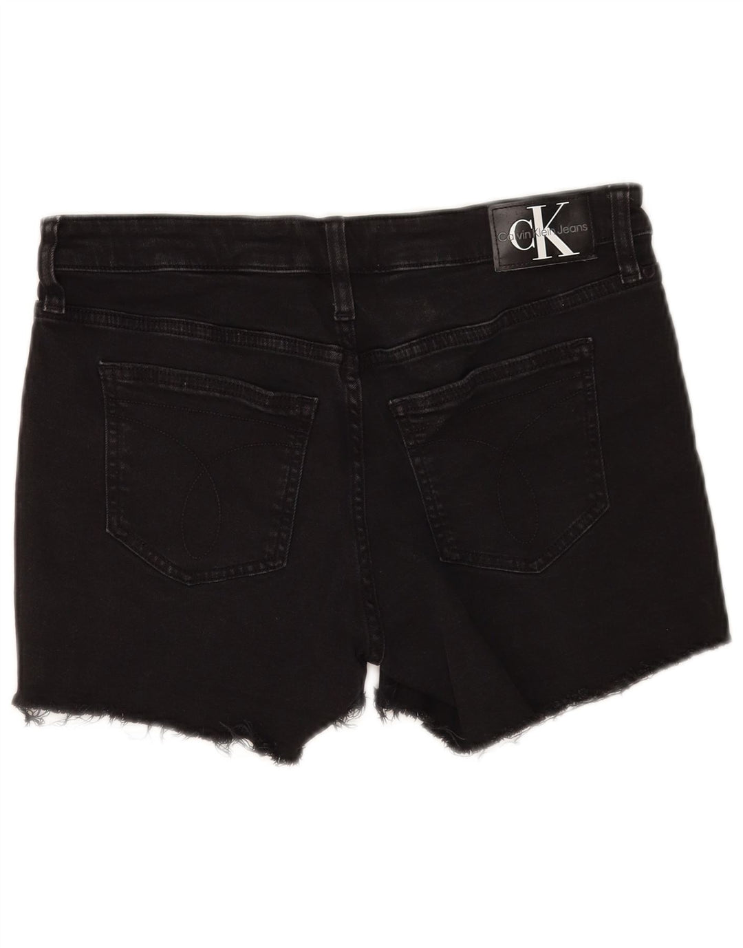 Женские джинсовые шорты Calvin Klein W28, средний черный, хлопок