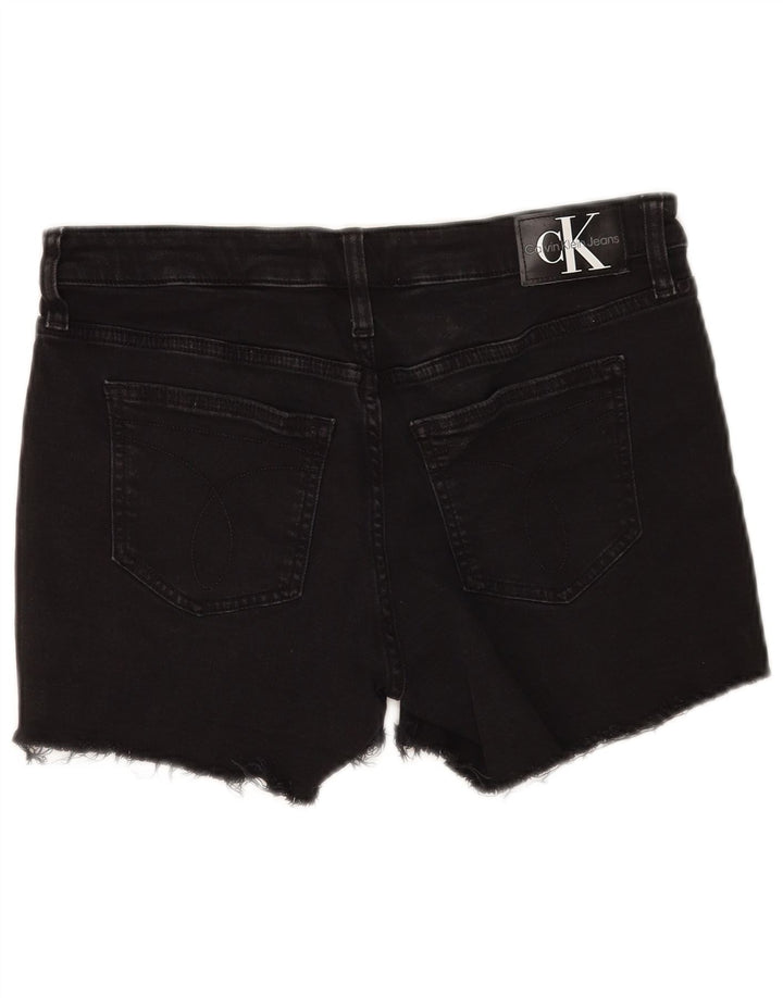 Женские джинсовые шорты Calvin Klein W28, средний черный, хлопок
