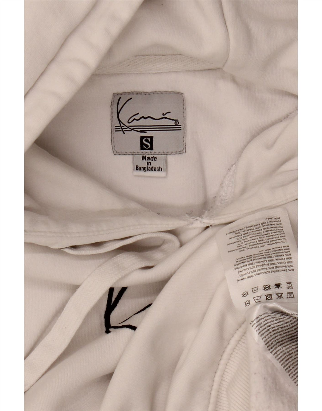 Мужской джемпер свободного покроя с рисунком KARL KANI, маленький белый хлопок, хлопковый