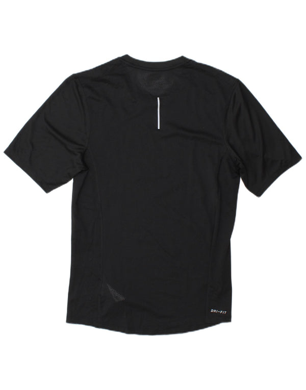 Мужская футболка для бега Nike Dri Fit из полиэстера, маленькая черная полоска
