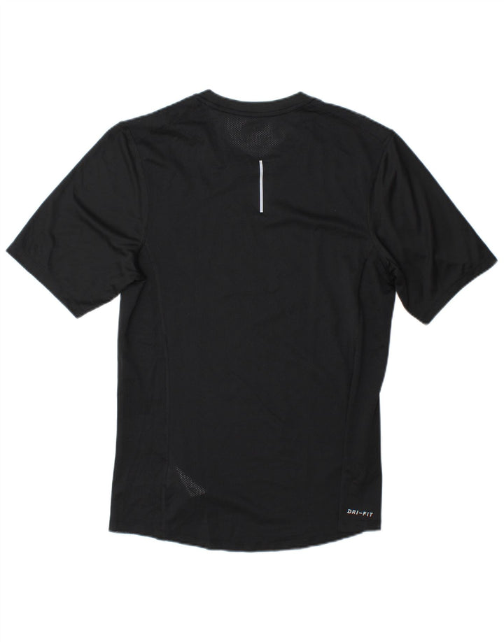 Мужская футболка для бега Nike Dri Fit из полиэстера, маленькая черная полоска
