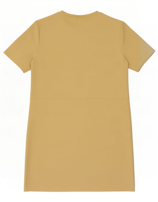 Женское платье прямого кроя Zara UK 14, средний желтый