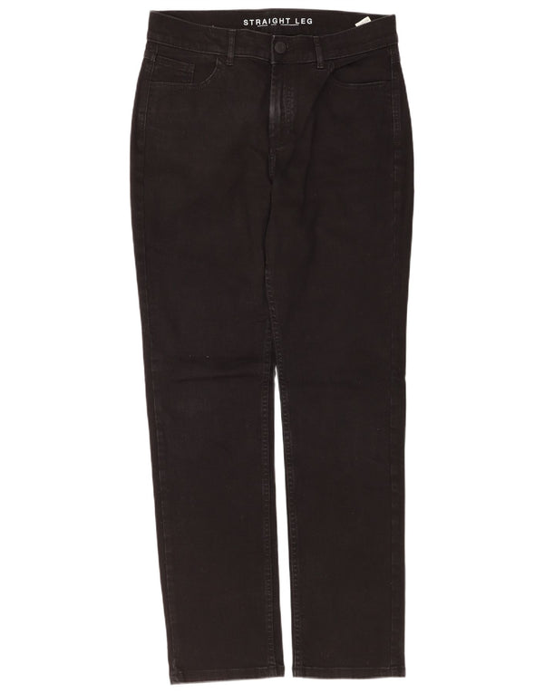 Женские прямые джинсы Marks & Spencer UK 14, большие W34 L32, черный хлопок