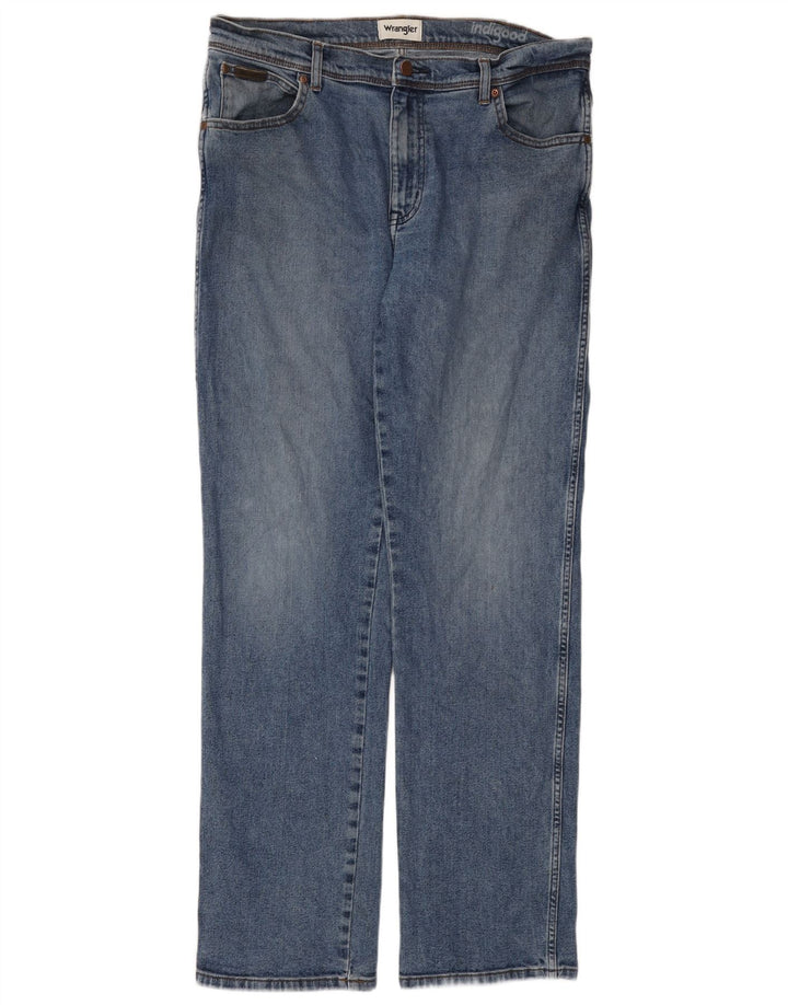 Мужские прямые джинсы Wrangler Texas W36 L32 синие