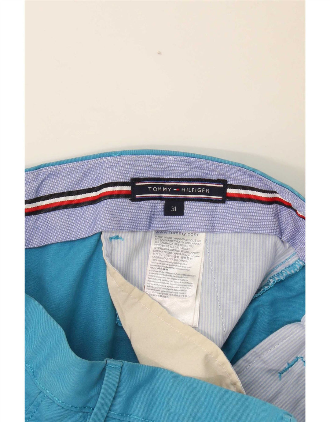 Мужские шорты чинос Tommy Hilfiger W31, средний синий хлопок