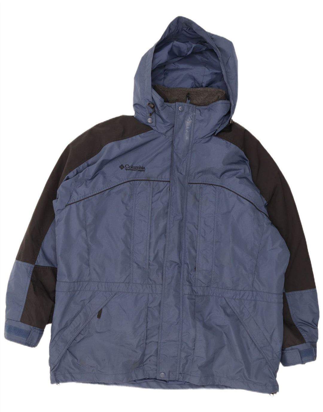 Мужская ветровка Columbia Interchange UK 42 XL синяя с цветными блоками