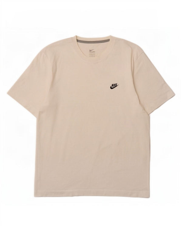 Мужская футболка Nike Top UK 36/38 маленькая белая хлопковая