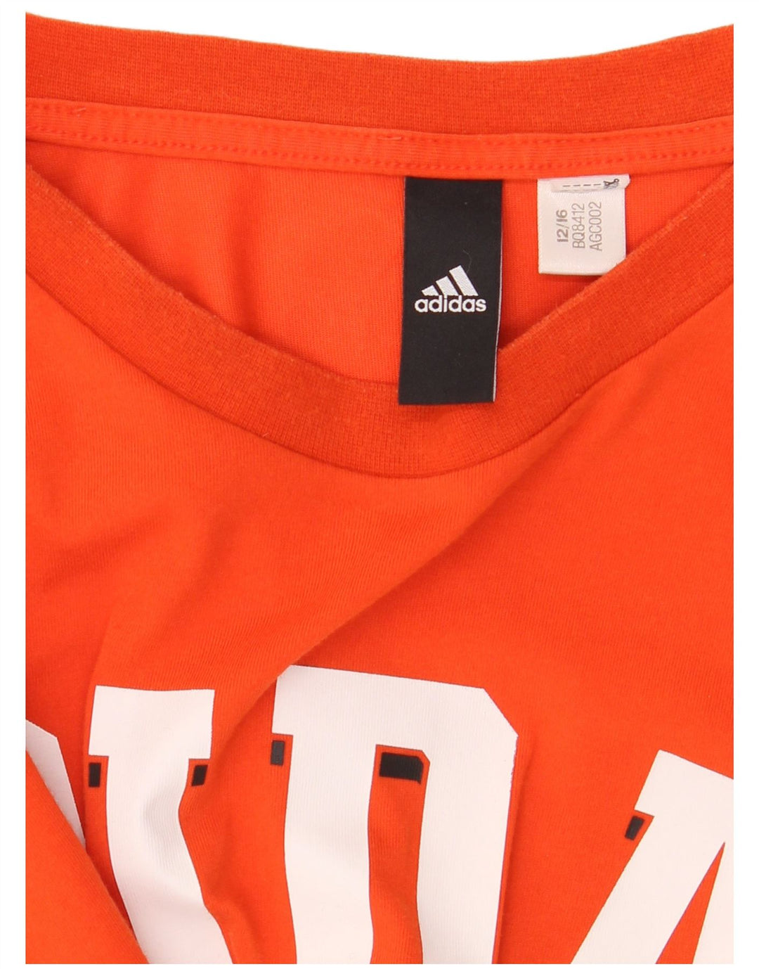 Мужская футболка с рисунком Adidas, большая оранжевая