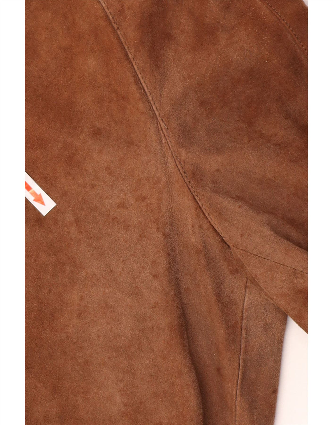 Винтажная мужская замшевая куртка-бомбер IT 48 Средне-коричневая кожа