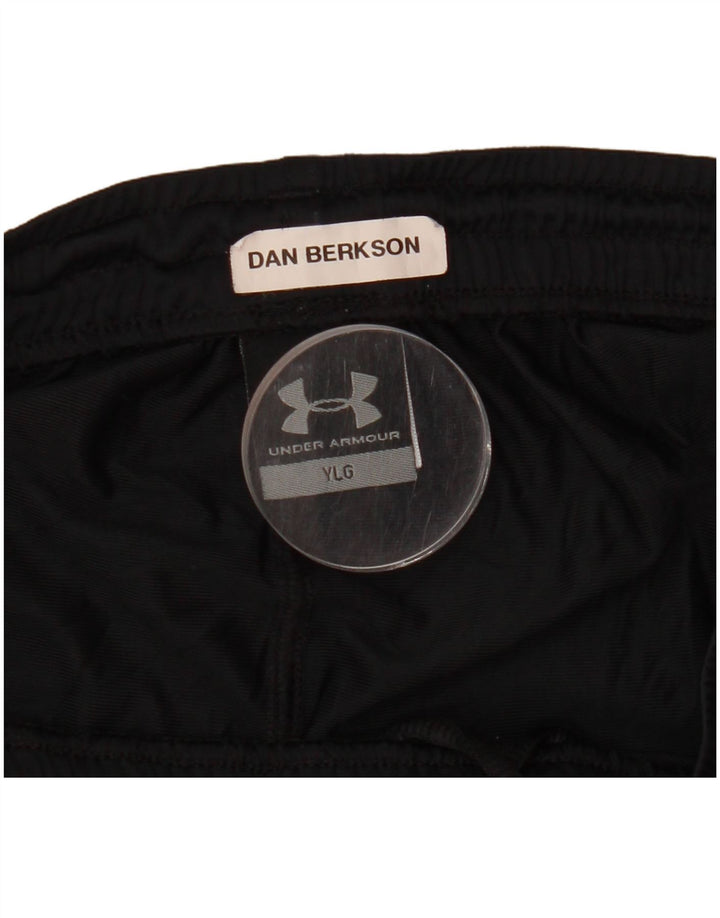 Спортивные шорты UNDER ARMOR для мальчиков 11–12 лет, большие черные из полиэстера