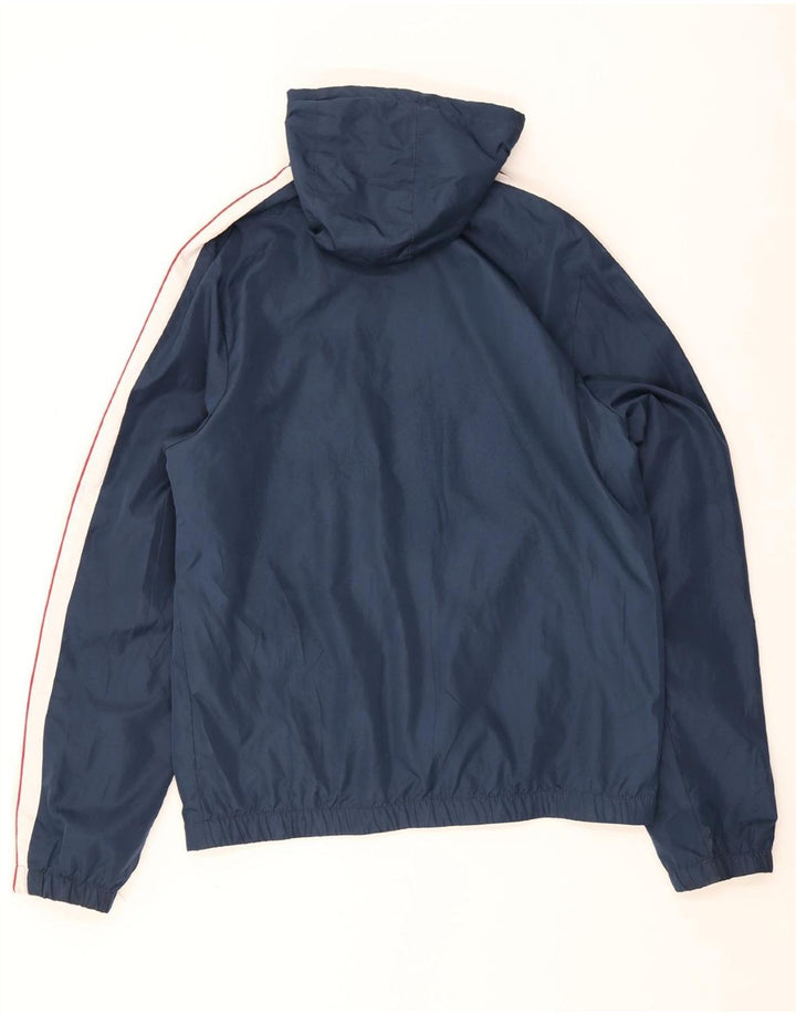 Мужская дождевик Ellesse с капюшоном UK 42 XL Синий Полиэстер с цветными блоками