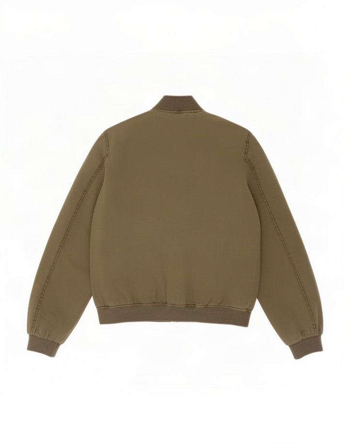Мужская куртка-бомбер Zara UK 36, маленький цвет хаки, хлопок