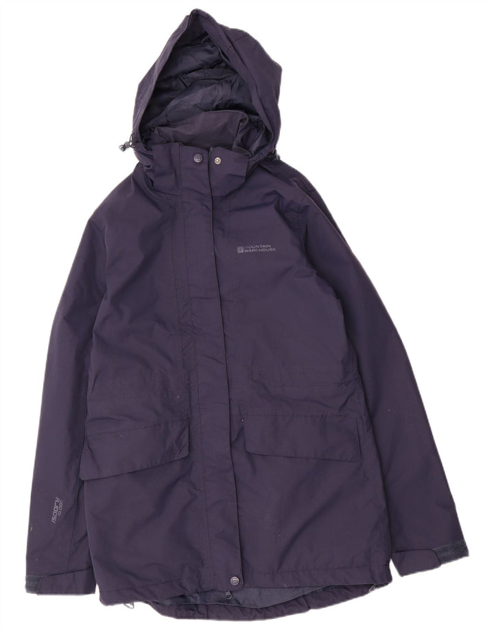 Женский плащ с капюшоном Mountain Warehouse UK 10, маленький темно-синий, нейлон