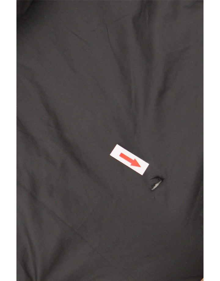 Стеганая куртка The North Face для мальчиков 11–12 лет, большая серая с цветными блоками