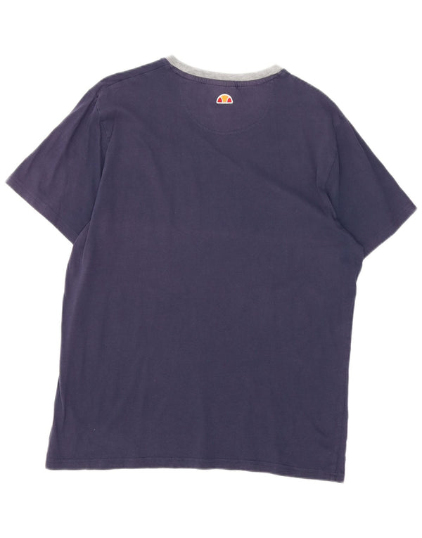 Ellesse Мужская футболка с рисунком Top XL Темно-синий хлопок