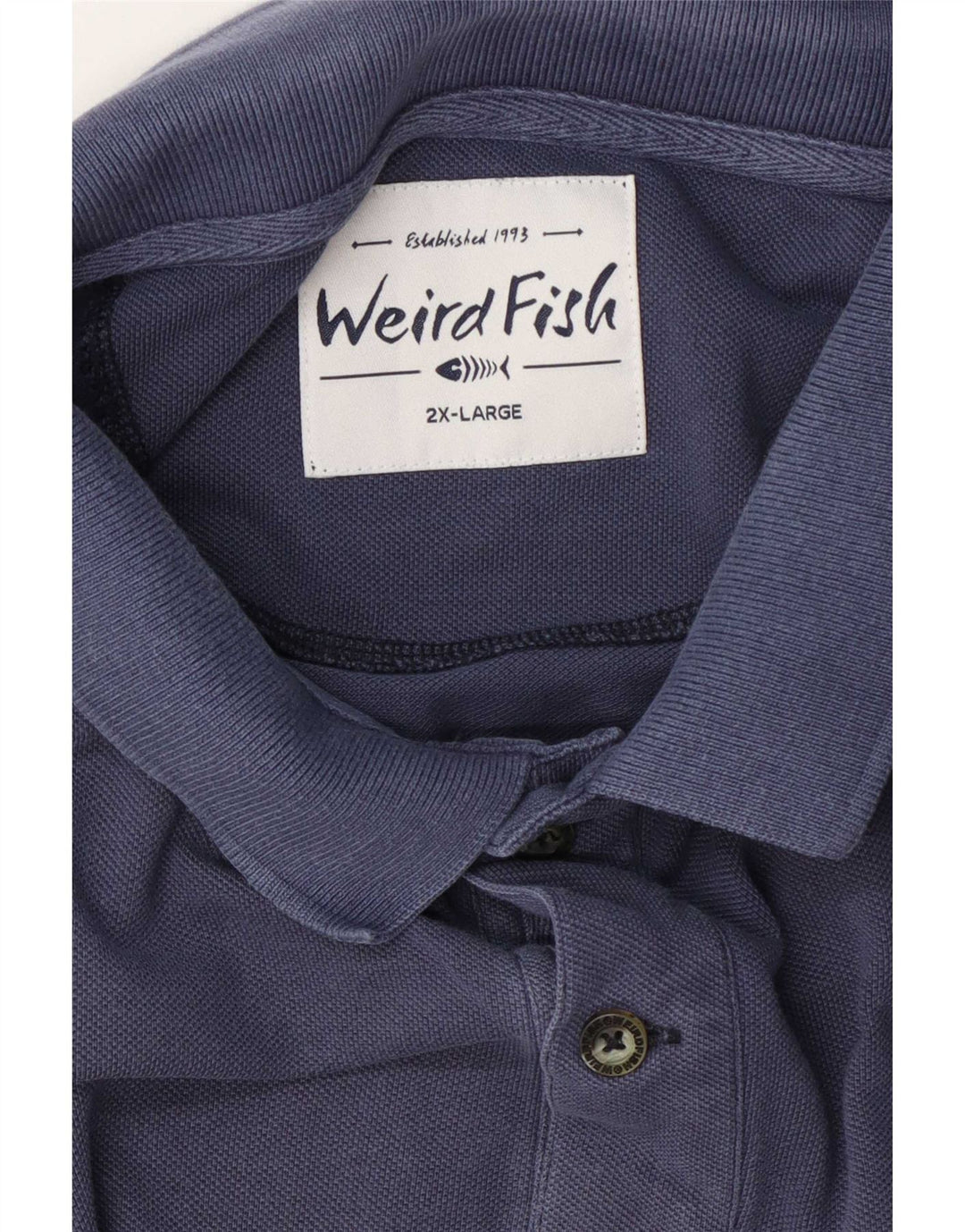 Мужская рубашка поло Weird Fish 2XL темно-синяя