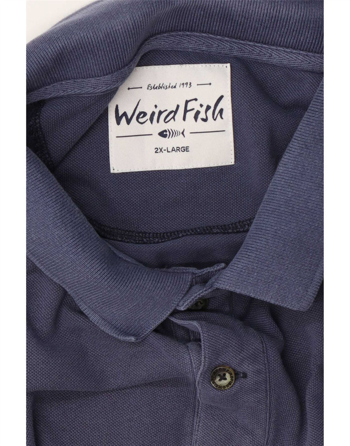 Мужская рубашка поло Weird Fish 2XL темно-синяя