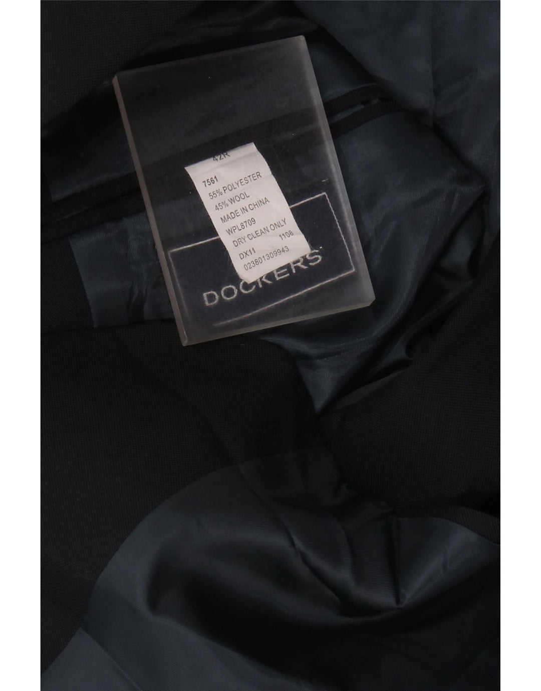 Мужской пиджак DOCKERS с 2 пуговицами UK 42 XL, черный полиэстер