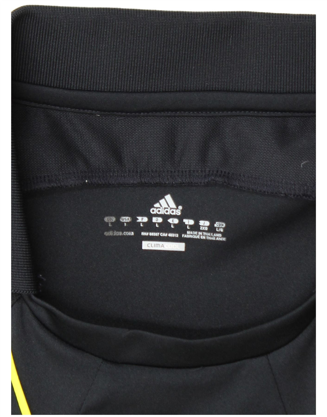 Мужская рубашка-поло ADIDAS Climacool, большая черная, полиэстер с цветными блоками