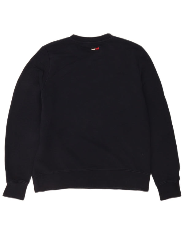 Женский свитер с рисунком Tommy Hilfiger UK 10, маленький темно-синий