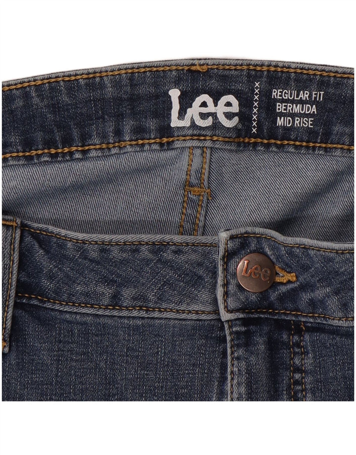 Женские джинсовые шорты-бермуды со средней посадкой LEE W44 3XL, синие
