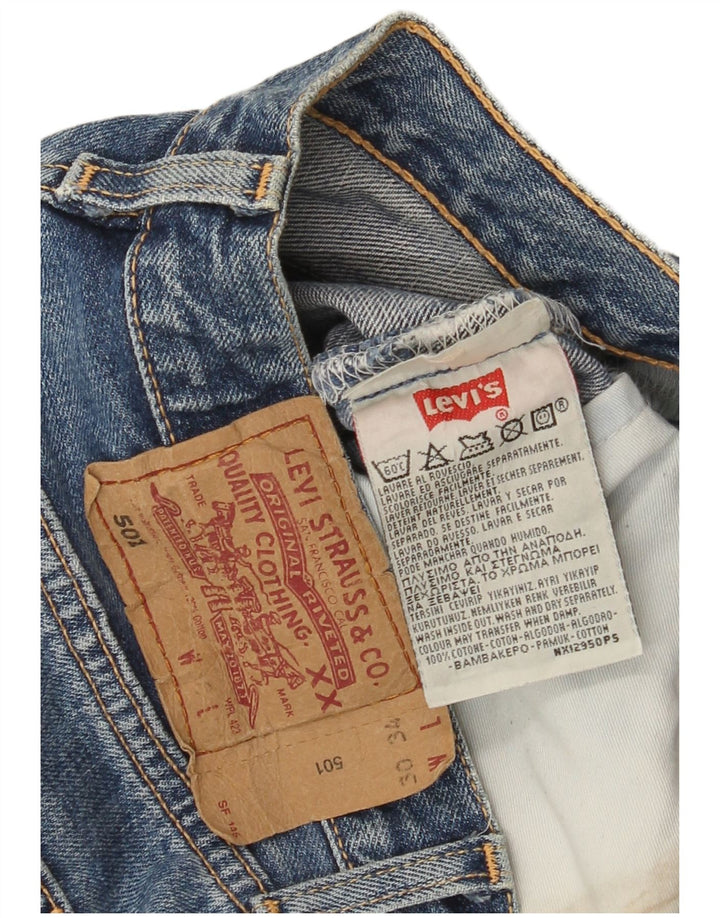 Женские прямые джинсы Levi's 501 W30 L30 синие, хлопок