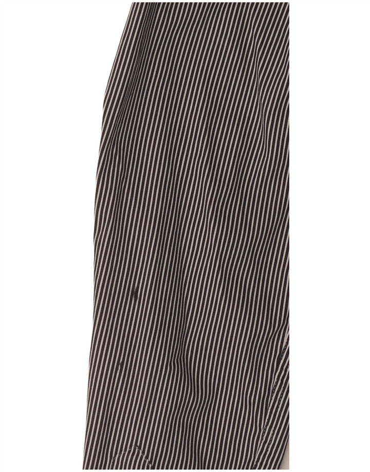 Мужская рубашка Ted Baker, размер 2, маленькая, темно-синяя, в полоску, хлопковая