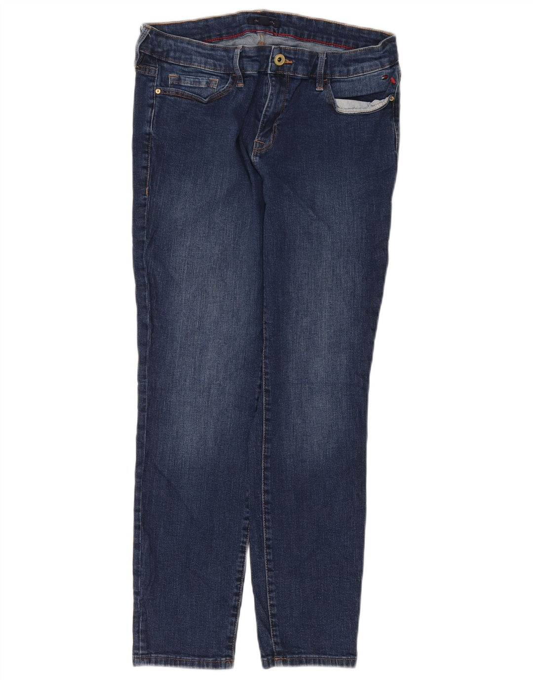 Женские узкие джинсы Tommy Hilfiger США 8, средние W30 L27, синие, хлопок