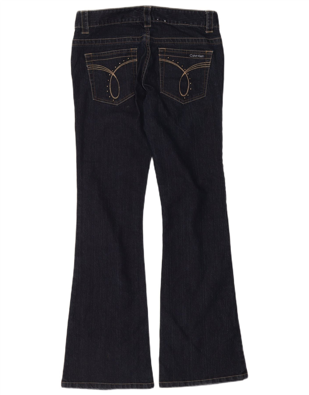 Женские расклешенные джинсы Calvin Klein US 6, средние W30 L32, темно-синие, хлопок
