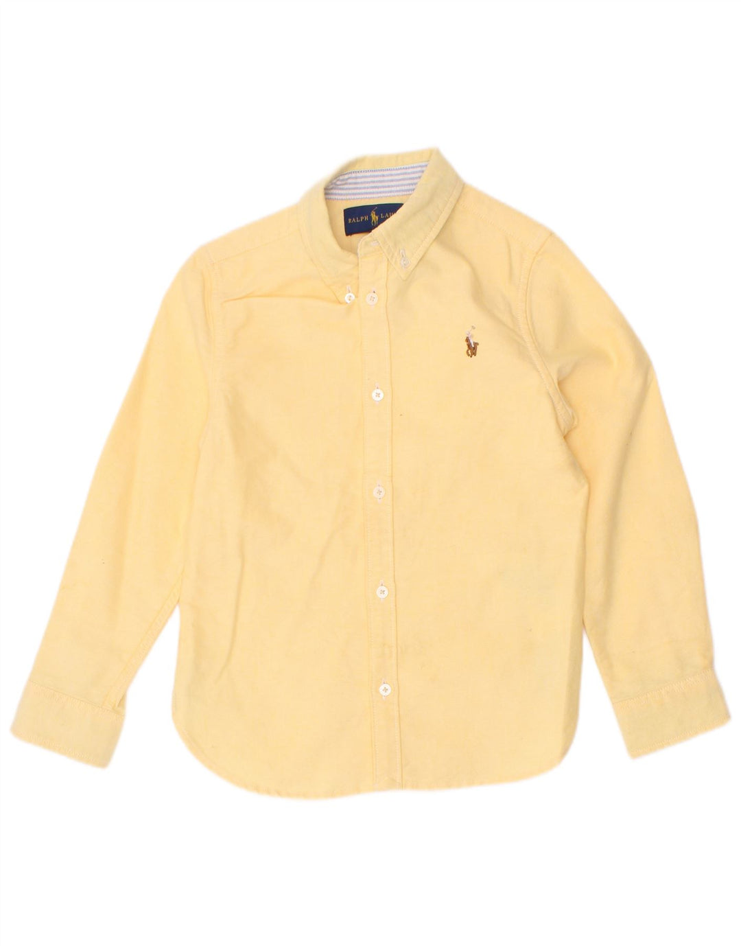 Рубашка для мальчиков Ralph Lauren 4-5 лет, желтая, хлопковая