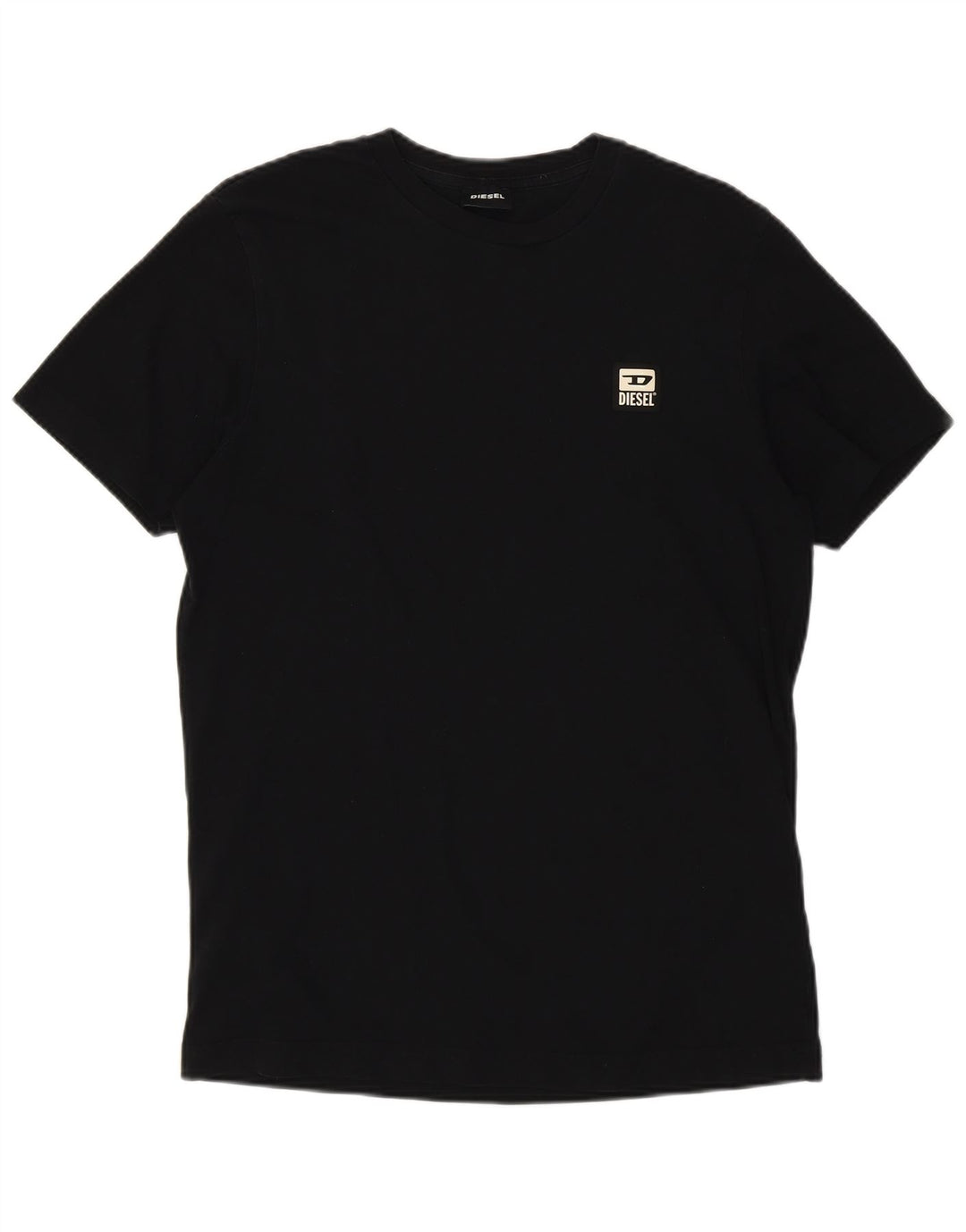 Женская футболка Diesel Top UK 12, средний черный хлопок