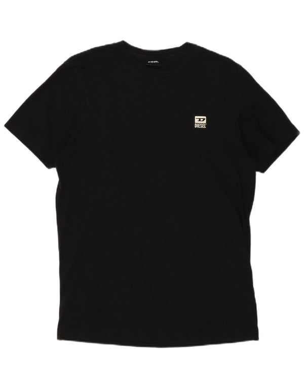 Женская футболка Diesel Top UK 12, средний черный хлопок