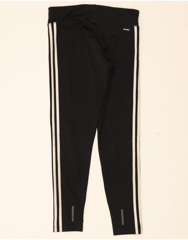 ADIDAS Womens Climalite Leggings UK 12/14 Medium  Black Polyester Vintage Adidas and Second-Hand Adidas from Messina Hembry 