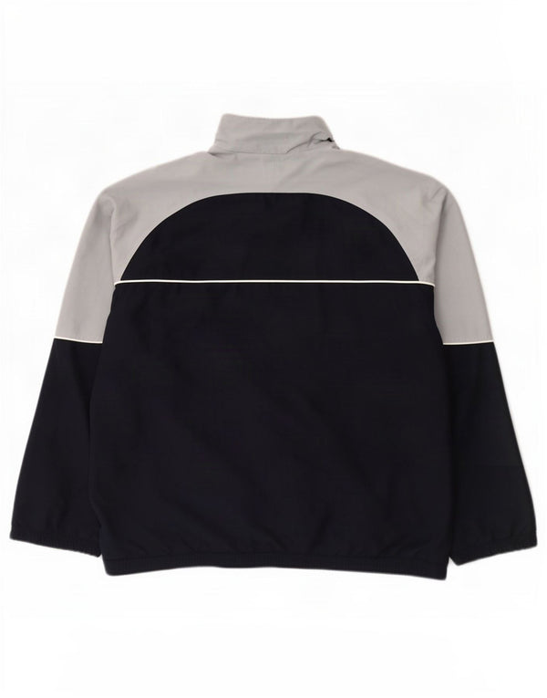 Adidas Mens Tracksuit Top Jacket UK 46/48 XL Navy Blue Colourblock