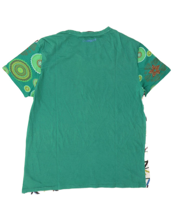 Desigual Womens Graphic T-Shirt Top UK 20 2XL Multicoloured Geometric