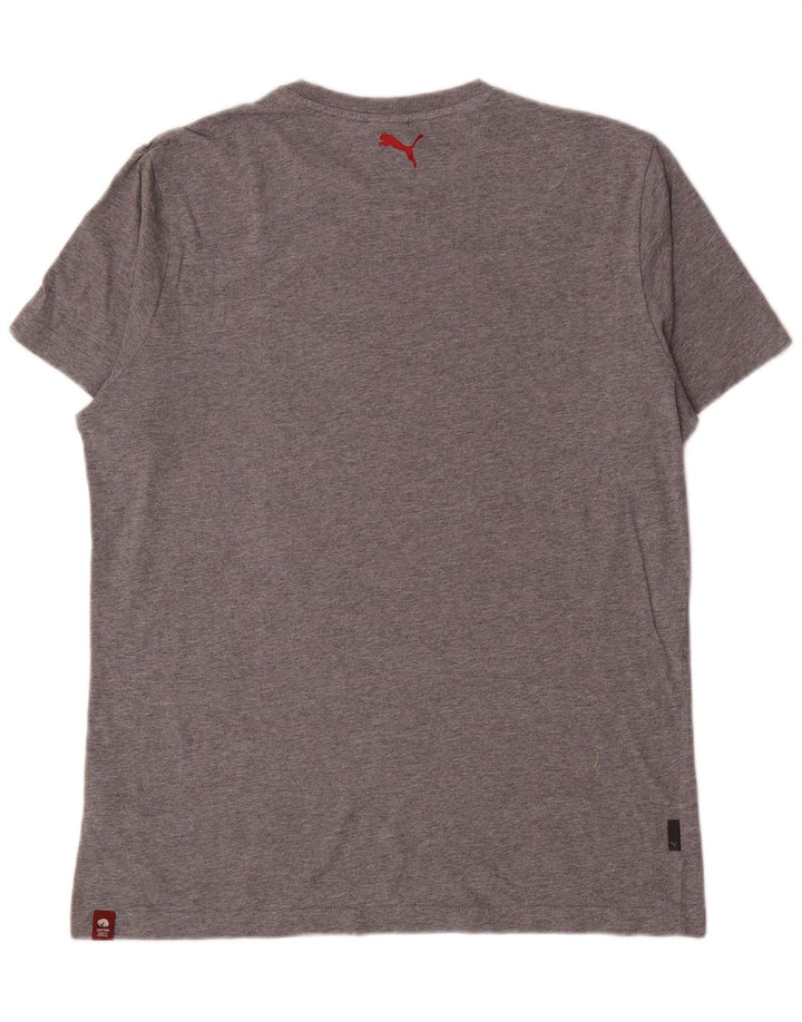 Мужская футболка с рисунком Puma, большая, серая