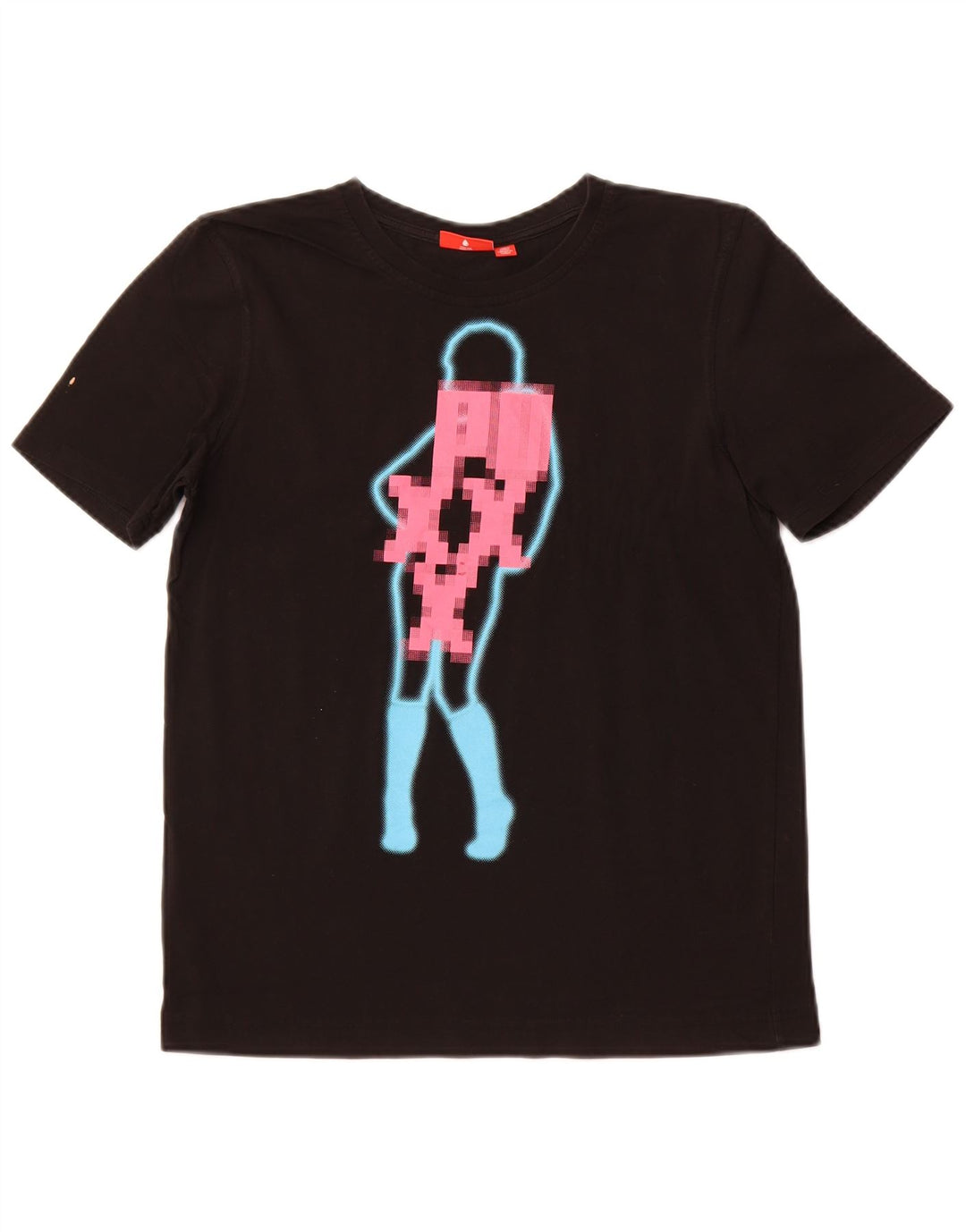 Женская футболка с рисунком PUMA Top UK 10, маленькая, черный хлопок