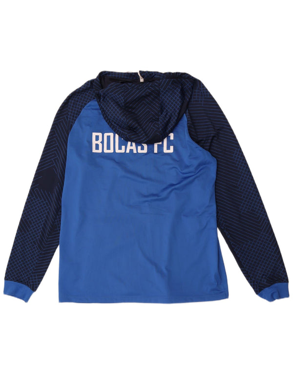 Nike Mens Bocas F.C. Свитер с капюшоном на молнии с графическим рисунком XL, синий с цветными блоками